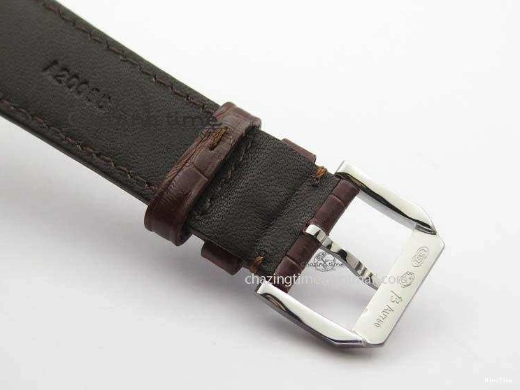 MIROTIME 0507 Sustainable Portuguese IW5444 SS White Dial RG Numbers On Brown Leather Strap A 7256